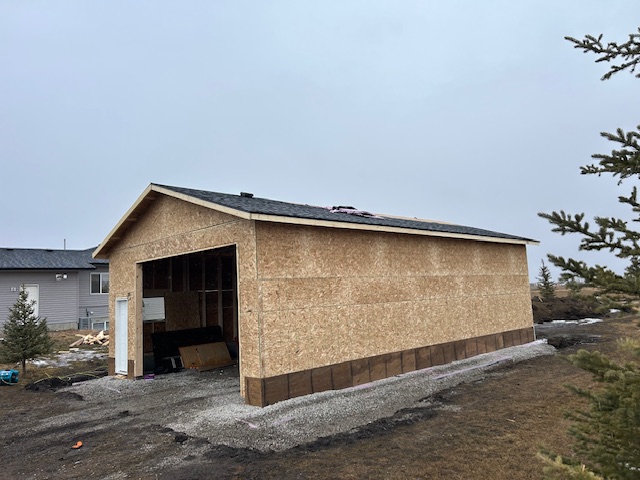 Custom Garage Framing in Chestermere 24x30ft
