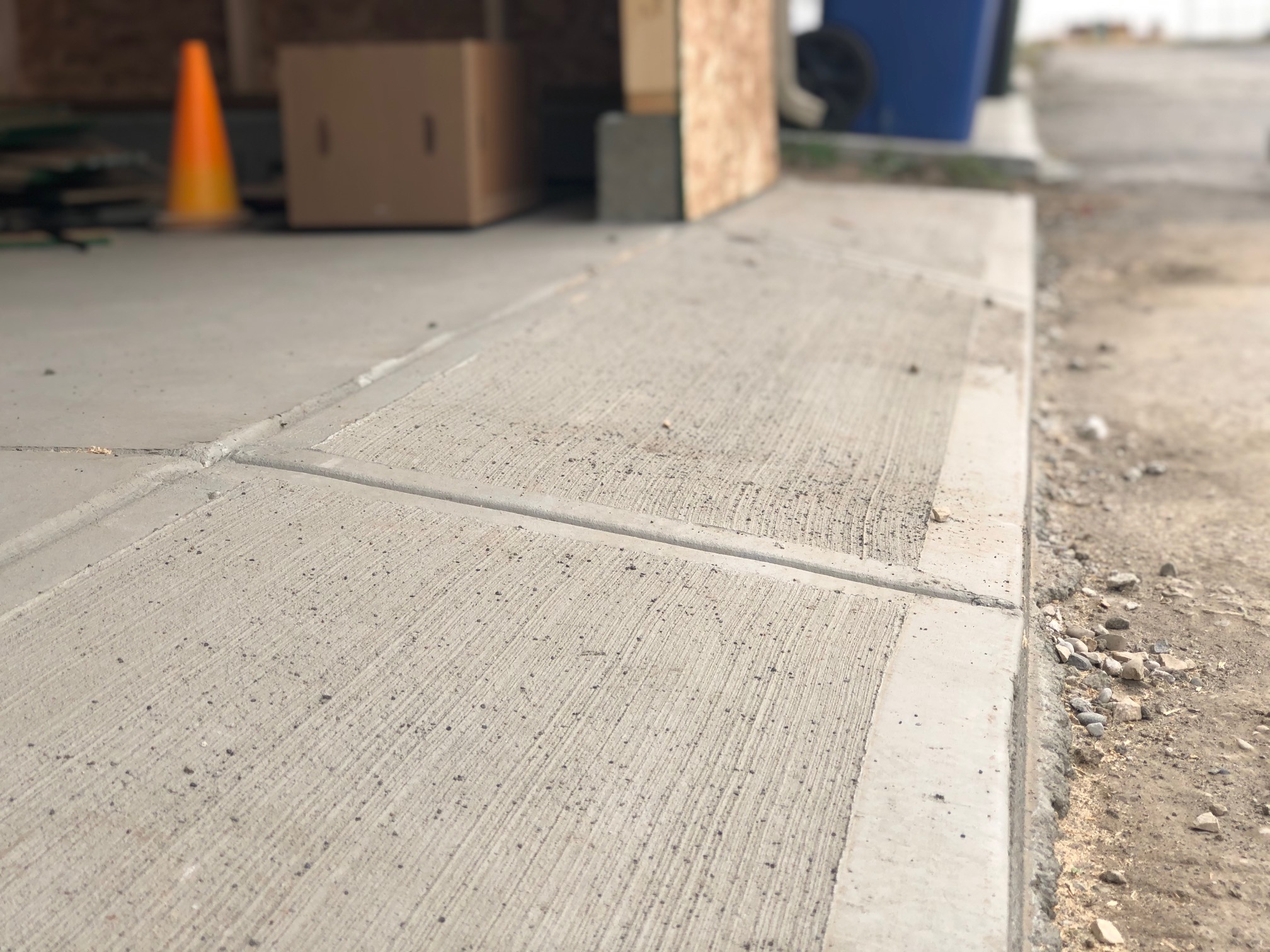 Concrete slab work for Garage in Calgary